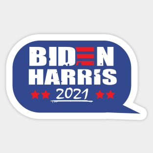 Biden Harris 2021 (chat bubble) Sticker